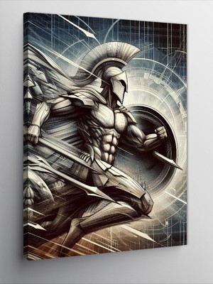 Tablomega Kanvas Tablo Kalkanlı Spartalı