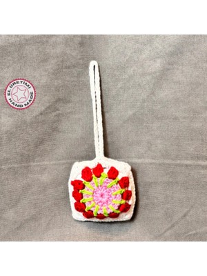 Uretti - Saime 7243 El Yapımı Mandala Motif Kulaklık Çantası - Çok Renkli