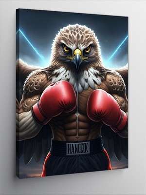 Tablomega Kanvas Tablo Boksör Kartal