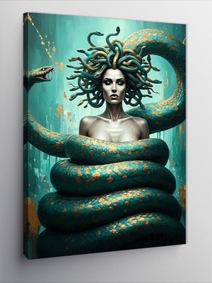 Tablomega Kanvas Tablo Medusa ve Yılanlar