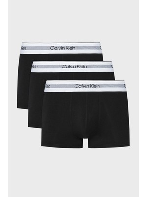 Calvin Klein Logolu Düşük Bel 3 Pack Boxer 000NB3956AUB1 Erkek Boxer 000NB3956A Ub1