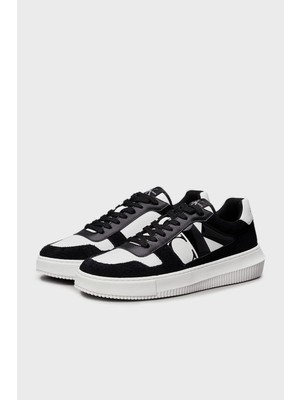 Calvin Klein Logo Baskılı Süet Sneaker Ayakkabı YM0YM011220GM Erkek Ayakkabı YM0YM01122 0gm