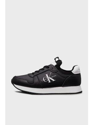 Calvin Klein  Deri Logolu Sneaker Ayakkabı YW0YW016160GM Bayan Ayakkabı YW0YW01616 0gm