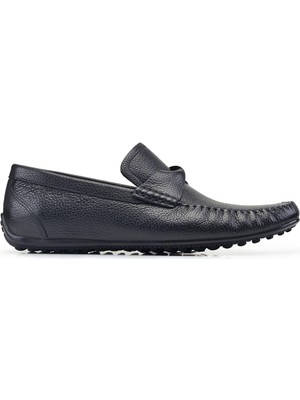 Nevzat Onay Siyah Yazlık Erkek Loafer Ayakkabı