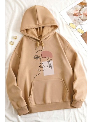 Uygun Tarz Silüet Baskılı Oversize Sweatshirt