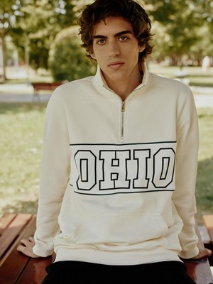 Lcw Casual Dik Yaka Uzun Kollu Baskılı Erkek Sweatshirt