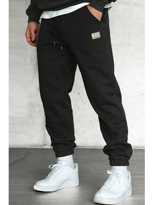 Ghassy Co. Erkek Armalı Günlük Rahat Içi Şardonlu Üç Iplik Paça Lastikli Jogger Eşofman Altı