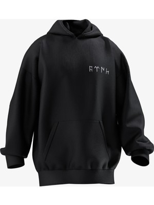 Göktürkçe Türk Yazılı Unisex Hoodie