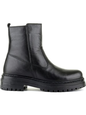 M.P. 242-4588 Zn Kadın Siyah Deri Bot