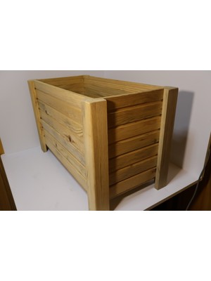 Meas Ahşap Dikdörtgen Saksı