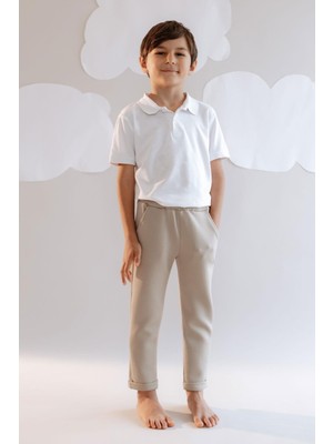 Erkek Çocuk Duble Paça Eşofman Altı 872 Taş