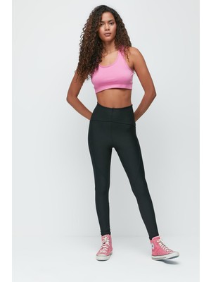 Karyoka Yüksek Bel Uzun Spor Tayt 9403 Siyah