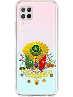 Zeyno Huawei P40 Lite Uyumlu Osmanlı Amblem Desenli Silikon Kılıf