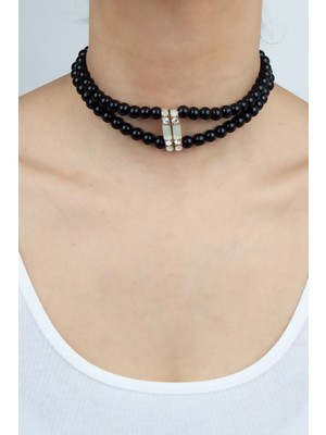 IM Design Mine Detay Taşlı Choker Kolye