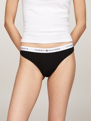 Tommy Hılfıger 3 Pack Thong (Ext. Sızes) Külot