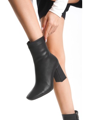 Gloria Siyah Kadın Topuklu Bot