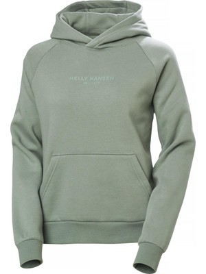 Helly Hansen W Cotton Fleece Hoodıe Sweatshırt HHA.54161-GREYCACTUS