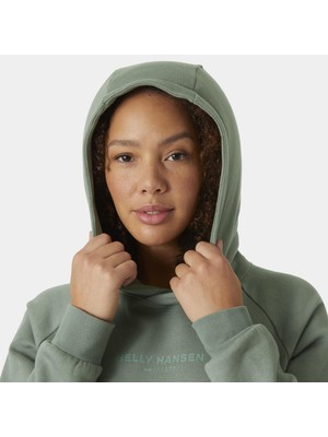 Helly Hansen W Cotton Fleece Hoodıe Sweatshırt HHA.54161-GREYCACTUS