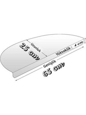 Oval Kendinden Yapışkanlı Tufting Merdiven Basamak Paspası - Açık Gri / Adet Olarak Satılır