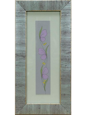 E38 El Işçiliği Sulu Boya Tablo 31 X 15 Cm - 6043