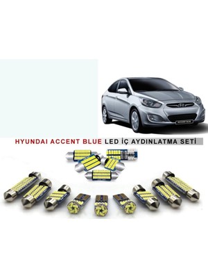 Erlight Hyundai Accent Blue LED İç Aydınlatma Ampul Seti Parlak Beyaz