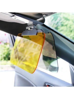 Monozone Araba Gözlüğü 2 In 1 Gün ve Gece Sürüş Vizör Gözlük Araba Güneş Anti-Parlama Blok Visor Otomatik Cam Genişletici Evrensel