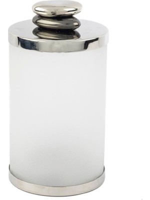 Mikasa Moor Gravel Gümüş Kapaklı Cam Kavanoz 14 X 20 cm