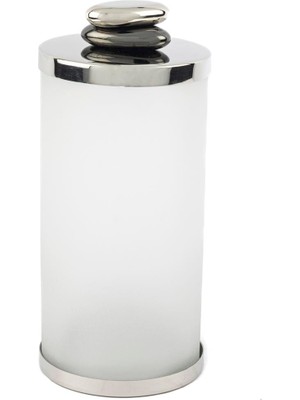 Mikasa Moor Gravel Gümüş Kapaklı Cam Kavanoz 11 X 24 cm