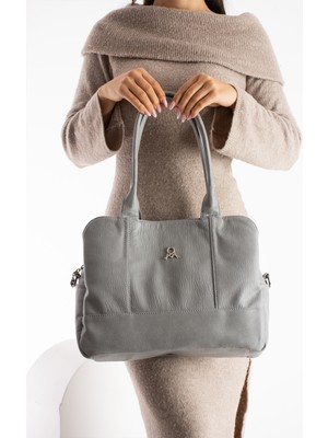 Çanta Trend Mega  Büyük Boy Yumuşak Suni Deri Kadın Kol  Çanta