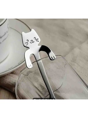 Volaconcept Kedili Çay Kaşığı 2li Paslanmaz Çelik