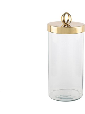Mikasa Moor Gold Kapaklı Cam Kavanoz 13 X 26 cm