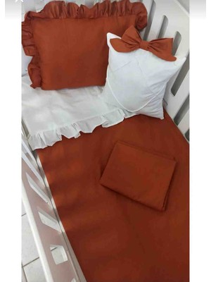 Ege Home Mia Fırfırlı Bebek Nevresim Takımı Tarçın