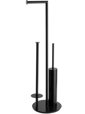 System Banyo Aksesuarları Banyo Hareketli Wc Set Siyah Siyah 718x200x235 mm