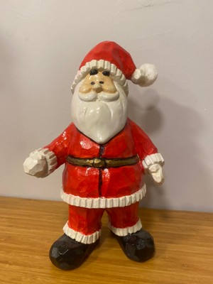 Yılbaşı Noel Baba El Boyama  Büyükboy 28 cm