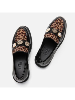 Yaya By Hotiç Leopar Kadın Loafer