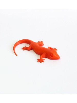 3d Kertenkele Geko Figürlü Model Oyuncak - Turuncu