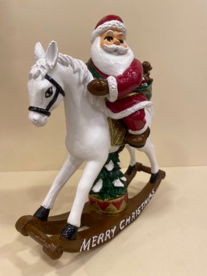 Yılbaşı Sallanan At Noel Baba El Boyama 30X26 cm