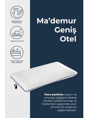 MADEMUR Klasik Butik Otel Visco Yastık 65X45X12 cm