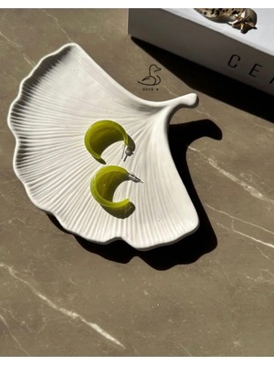 Yaprak Görünümlü Dekoratif Tabak