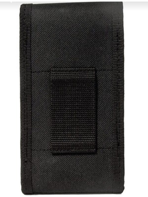 Kanvans Kumaş Cırt Kapaklı Kemere Takılan Telefon Kılıfı