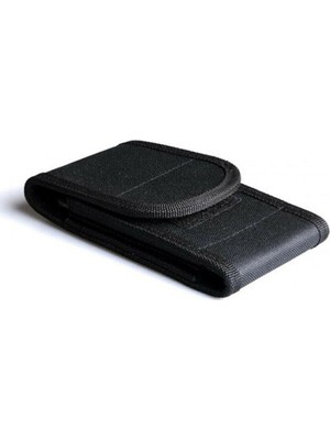 Cırt Kapaklı Kemere Takılan Telefon Kılıfı 2 Renk Telefon Bel Çantası Siyah