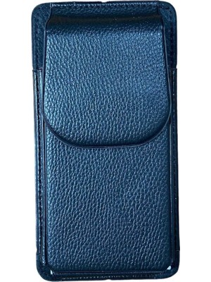 Kemere Takılan Siyah Xl Boy Mıknatıslı Dikey Telefon Kılıfı Uyumlu