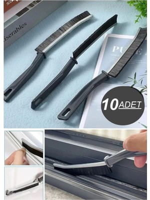 KRİZANTEM Çok Amaçlı Multi İnce Temizlik Fırçası Derz Arası Banyo Mutfak Lavabo Detay Temizleme Fırçası 10ADET