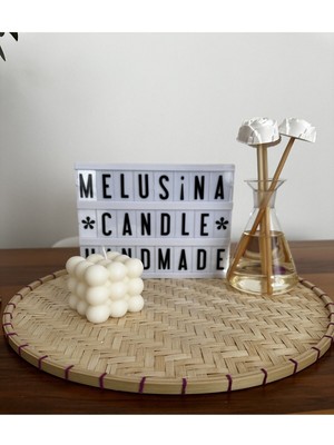 Melusina Candle Dekoratif Büyük Bubble Mum - Kokulu Vegan Soya Wax Mumu