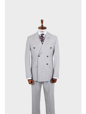 Kırlangıç Yaka Kruvaze Erkek Takım ELBISE-KAX1271W
