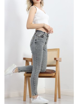 Colezium Mom Boyfriend Jeans Füme