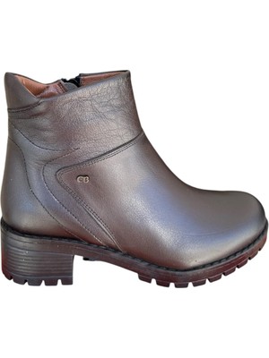 Castle Black YLDZ-2683-1 Kadın  Deri Kadın Bot Kahverengi