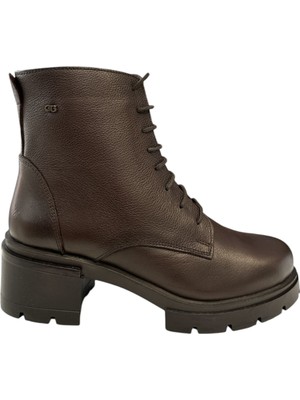 Castle Black YLDZ-27361-1 Kadın  Deri Klasik Bot Kahverengi