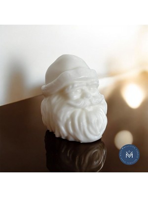 Melusina Candle Dekoratif 3D Noel Baba Figür Mum - Kokulu Vegan Soya Wax Mumu