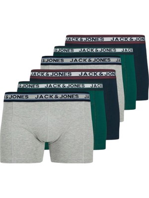 Jack & Jones Jack Jones Erkek 6 Lı Paket Pamuklu Boxer 12270759